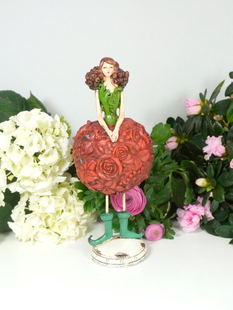 Dekofigur Wunderschöne zarte Blumen Elfe