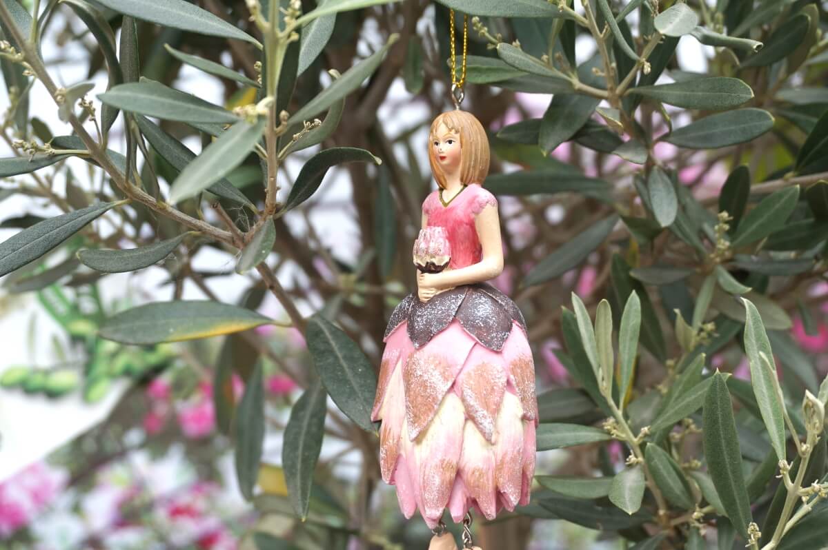 Deko Figur Dekohänger Blumenfee Anemone