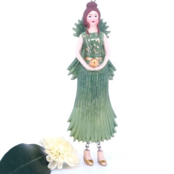 Deko Figur Blumenmädchen Hanfpalmenblattmädchen zum Hängen