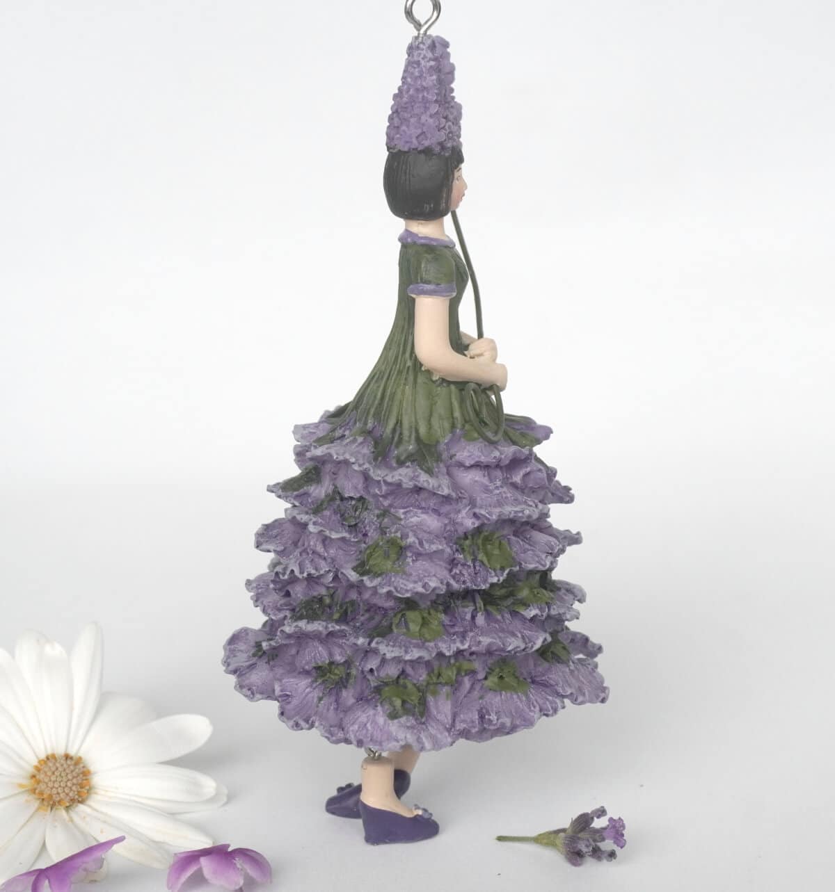 Deko Figur Blumenmädchen Lavendelmädchen zum Hängen