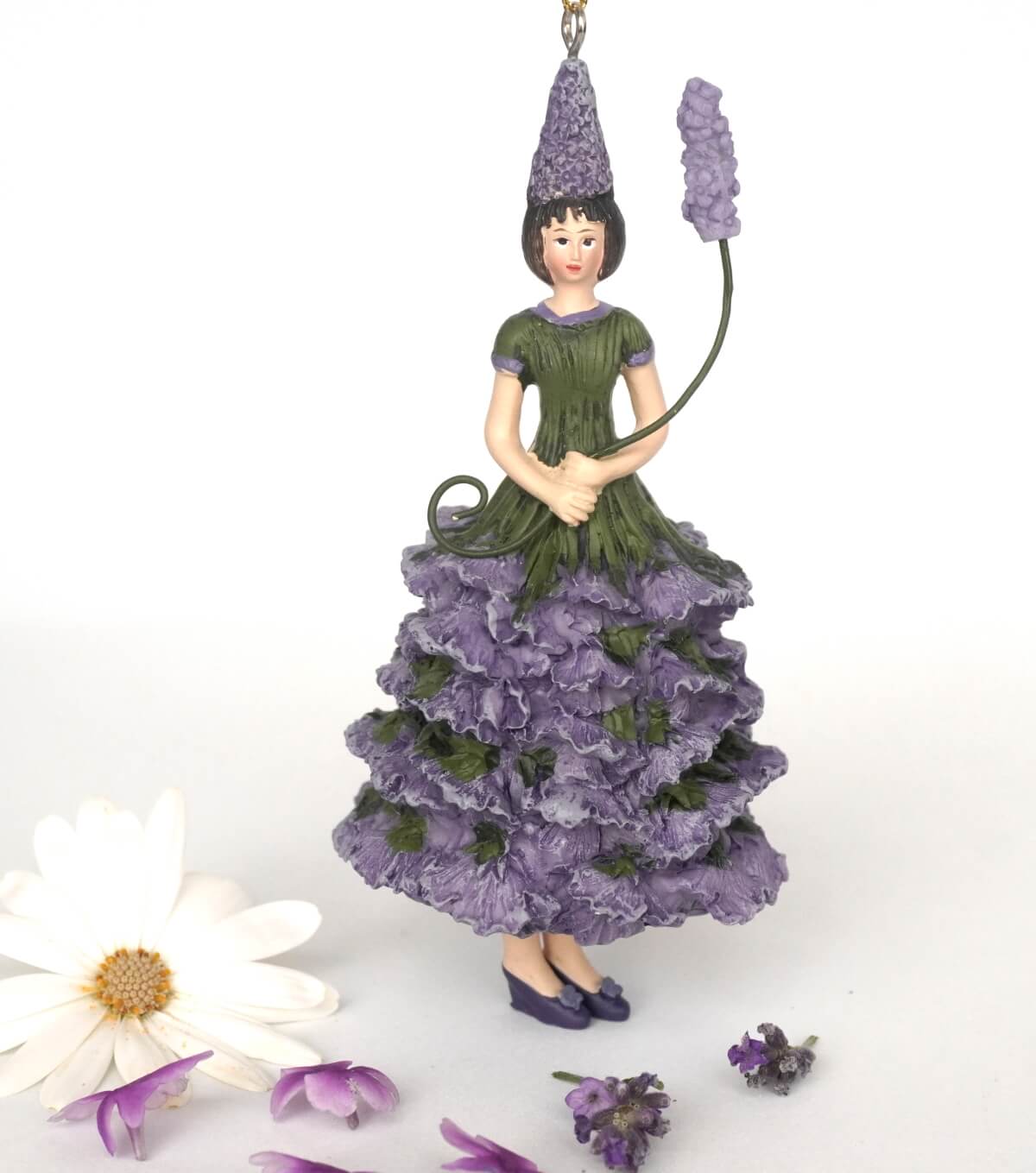 Deko Figur Blumenmädchen Lavendelmädchen zum Hängen