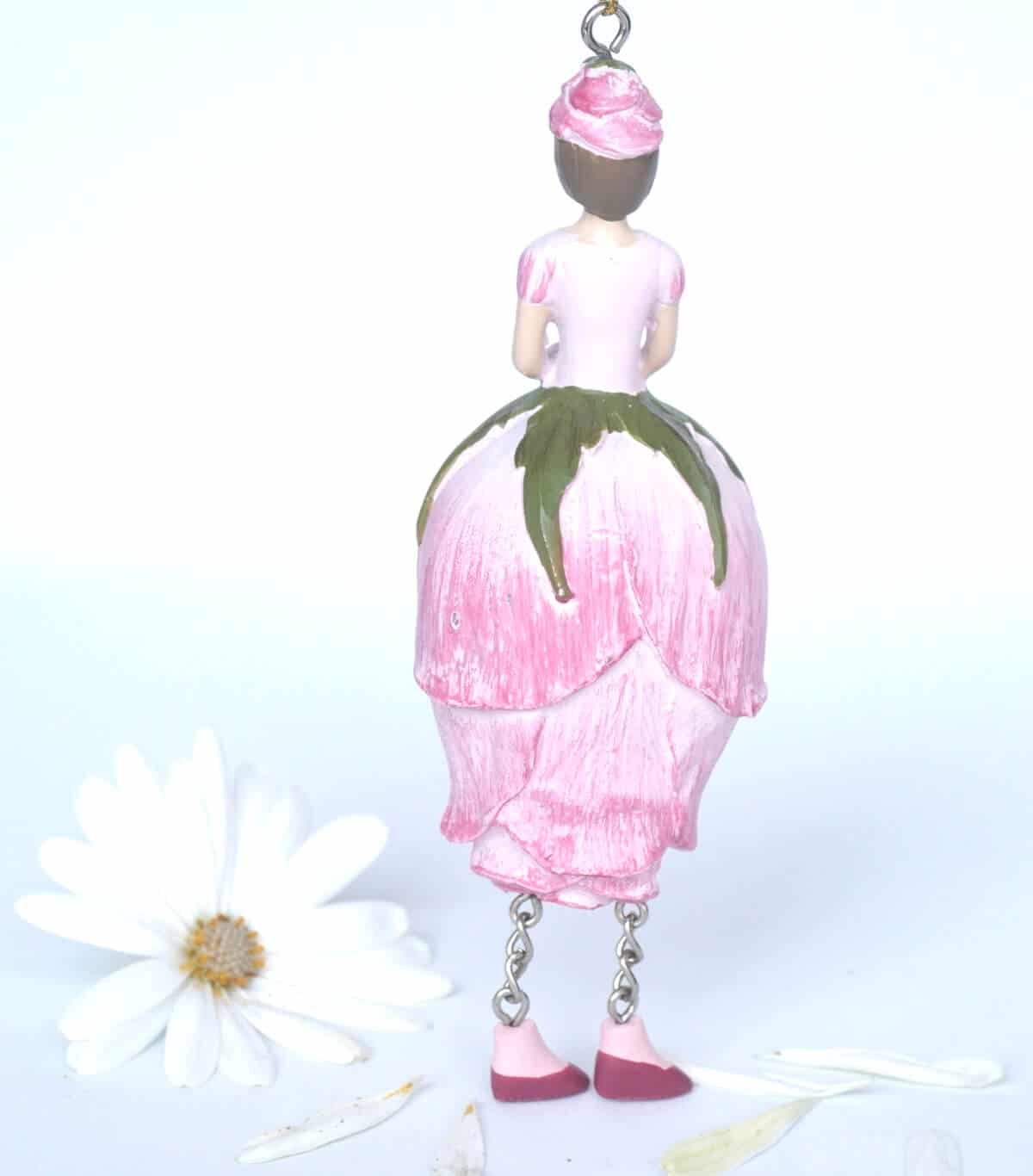Deko Figur Blumenmädchen Rosenknospenmädchen zum Hängen