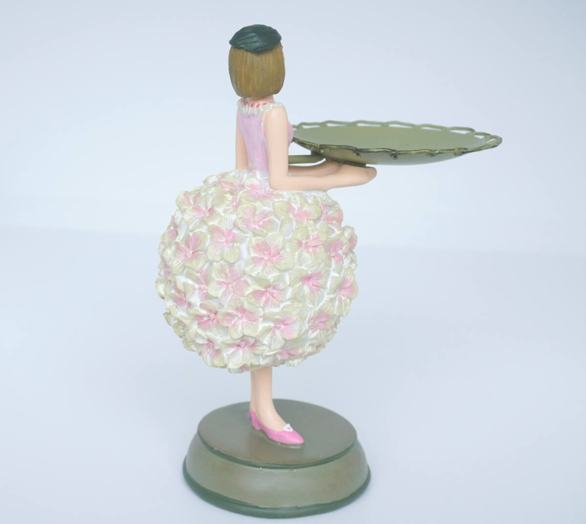 Dekofigur Teelichthalter Kerzenhalter Blumenmädchen Hortensienmädchen