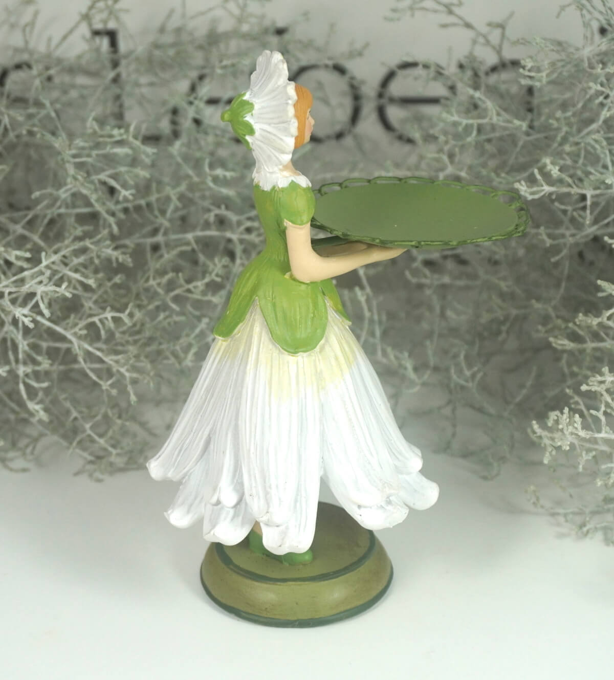 Dekofigur Teelichthalter Kerzenhalter Blumenmädchen Margeritenmädchen