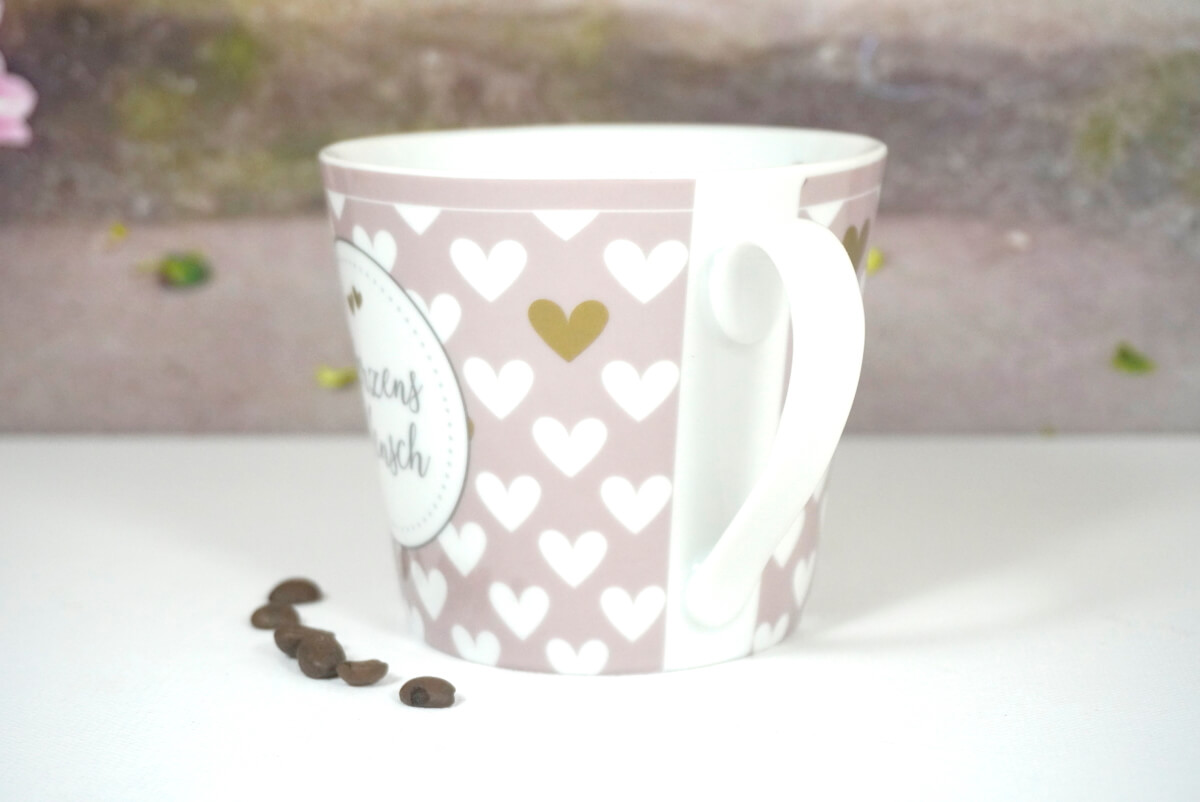 Krasilnikoff Henkelbecher Kaffeebecher Herzens Mensch