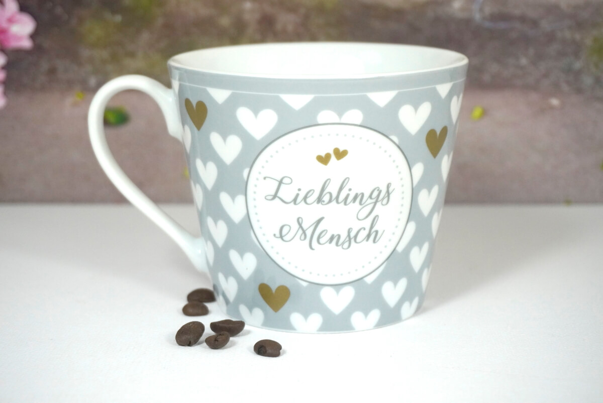 Krasilnikoff Henkelbecher Kaffeebecher Lieblings Mensch