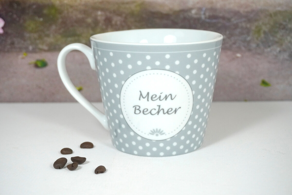 Krasilnikoff Henkelbecher Kaffeebecher Mein Becher