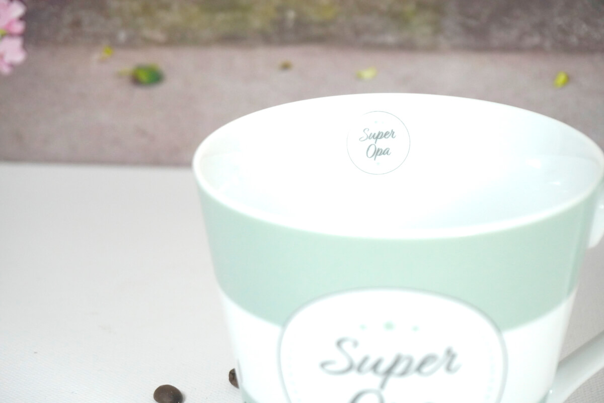 Krasilnikoff Henkelbecher Kaffeebecher Super Opa