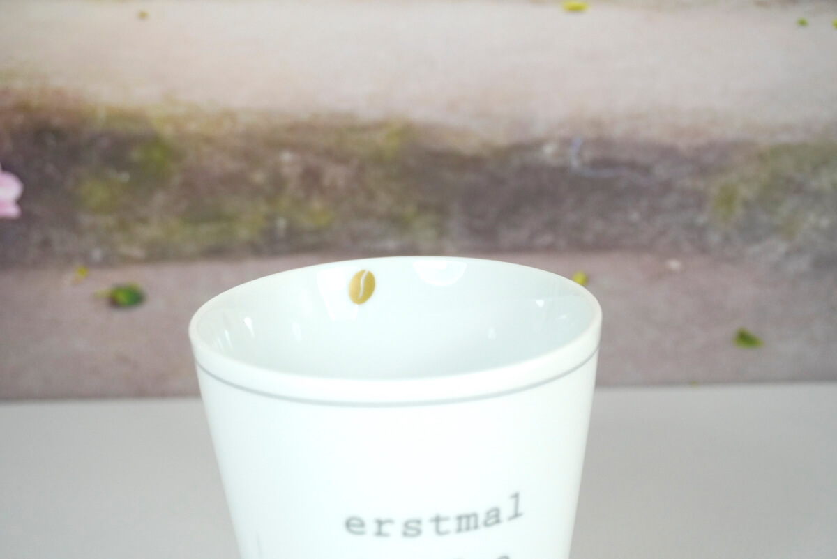 Krasilnikoff Kaffeebecher Mug erstmal kaffee