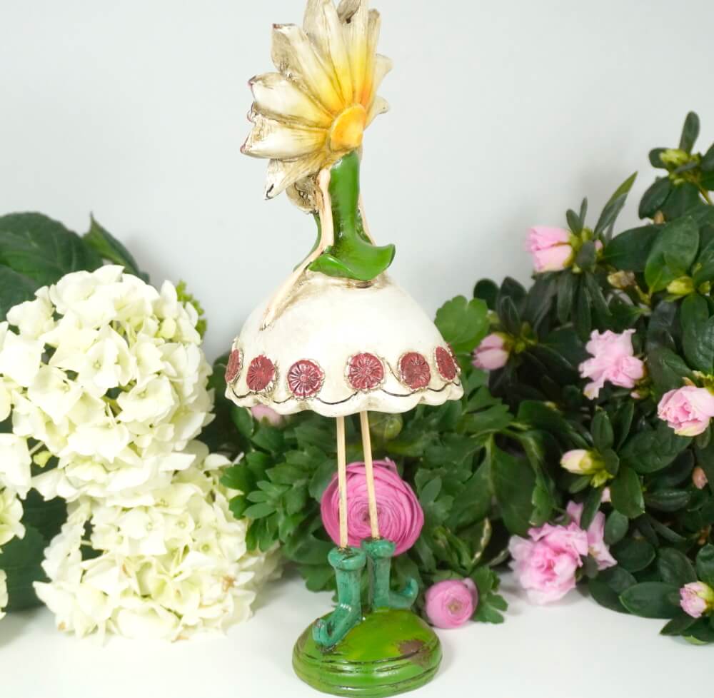 Dekofigur Glücksbringer Blütenelfe Fee Blumenmädel