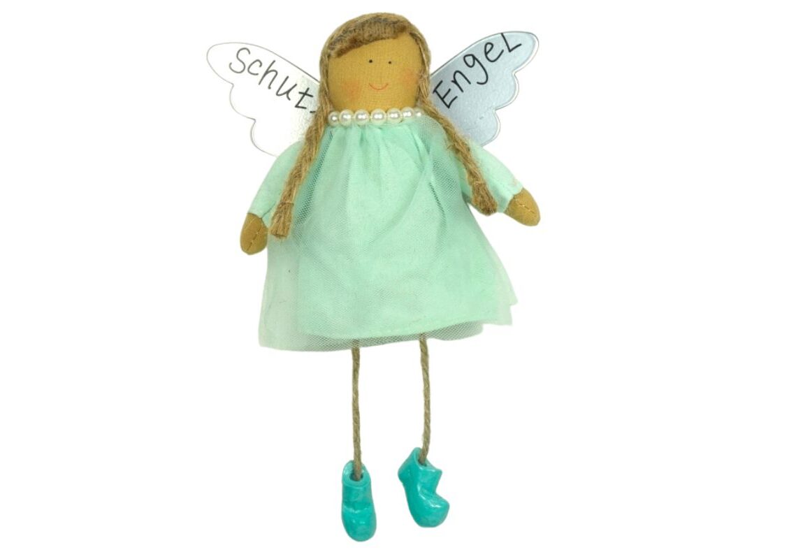 Baden Schutzengel Aufhänger Anna Kleid Türkis mit Tüll