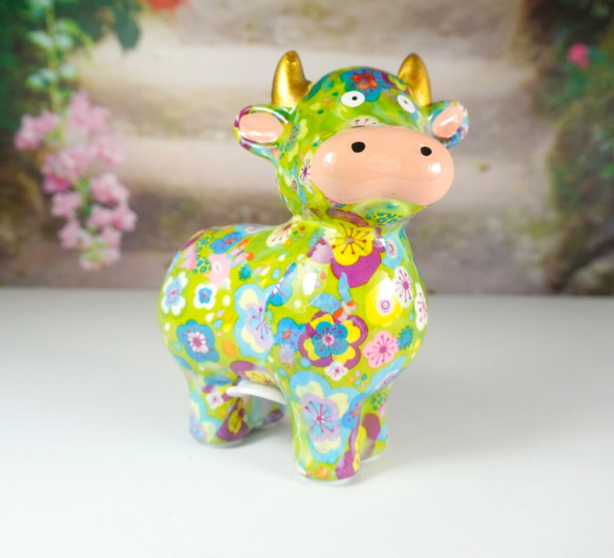 Pomme Pidou Spardose Kuh Little Maggie Hellgrün