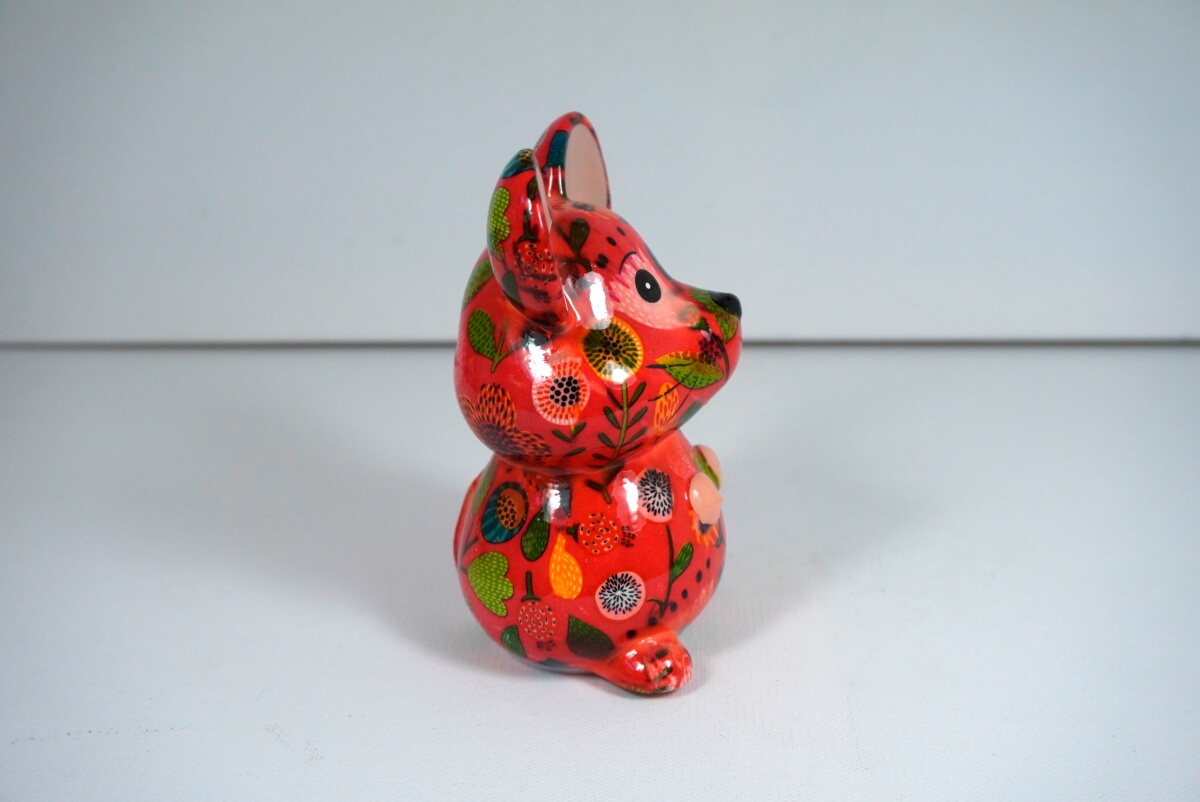 Pomme Pidou Spardose Maus Martha Red Flower