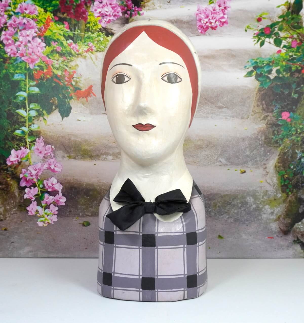 Baden Aufsteller Deko Kopf Mädchen Ladykopf Büste Dame