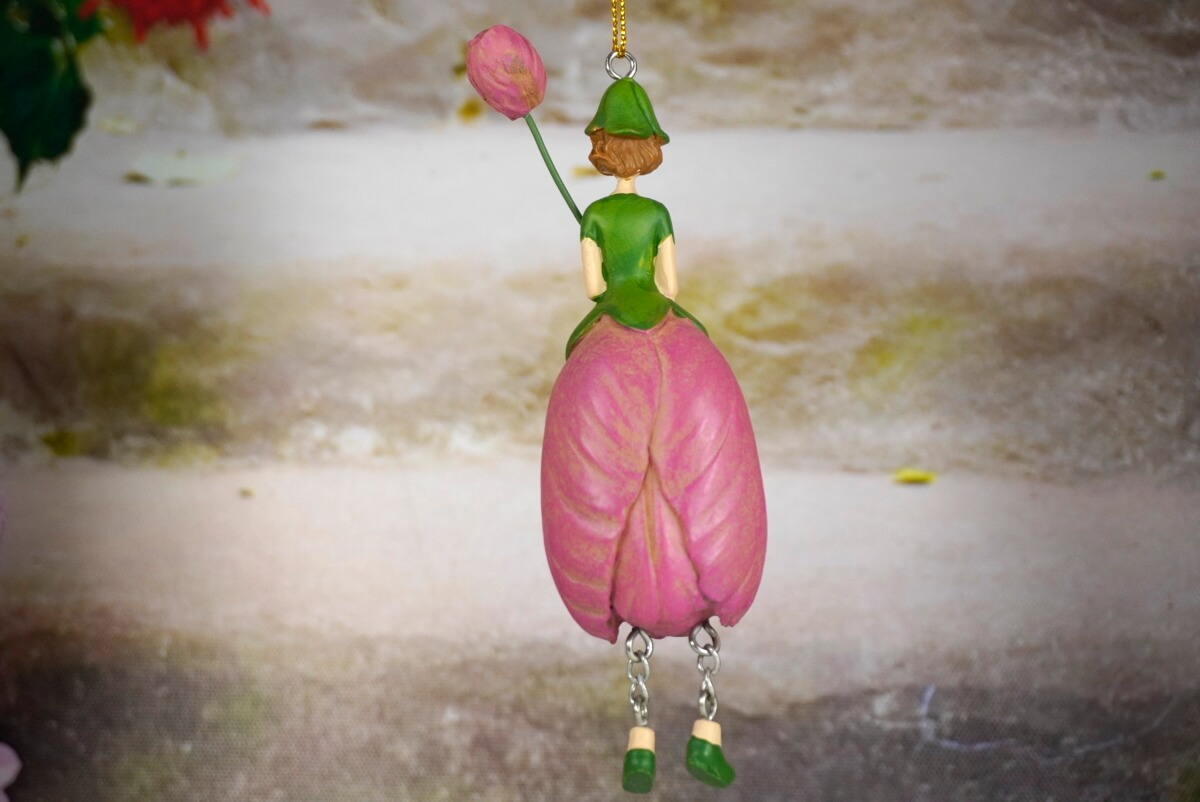 Deko Figur Blumenmädchen Papageientulpenmädchen zum Hängen