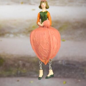 Deko Figur Blumenmädchen Physalismädchen zum Hängen