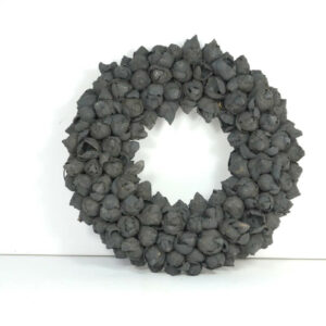 Couronne Türkranz Naturkranz Coco Fruit Trocken Wreath Black 30 ∅