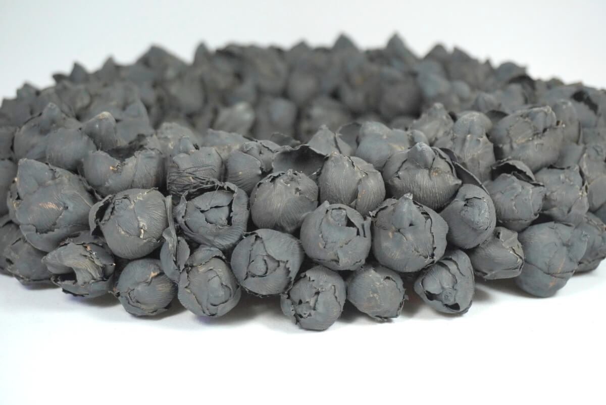 Couronne Türkranz Naturkranz Coco Fruit Trocken Wreath Black 30 ∅