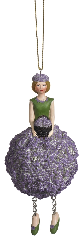 Deko Figur Blumenmädchen Alliummädchen zum Hängen