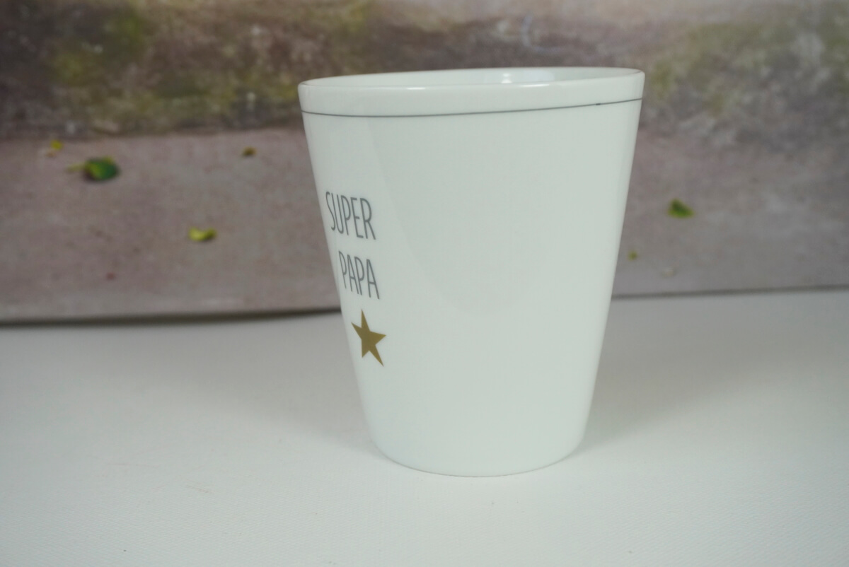 Krasilnikoff Kaffeebecher Sprüche Tasse Mug Cup Super Papa