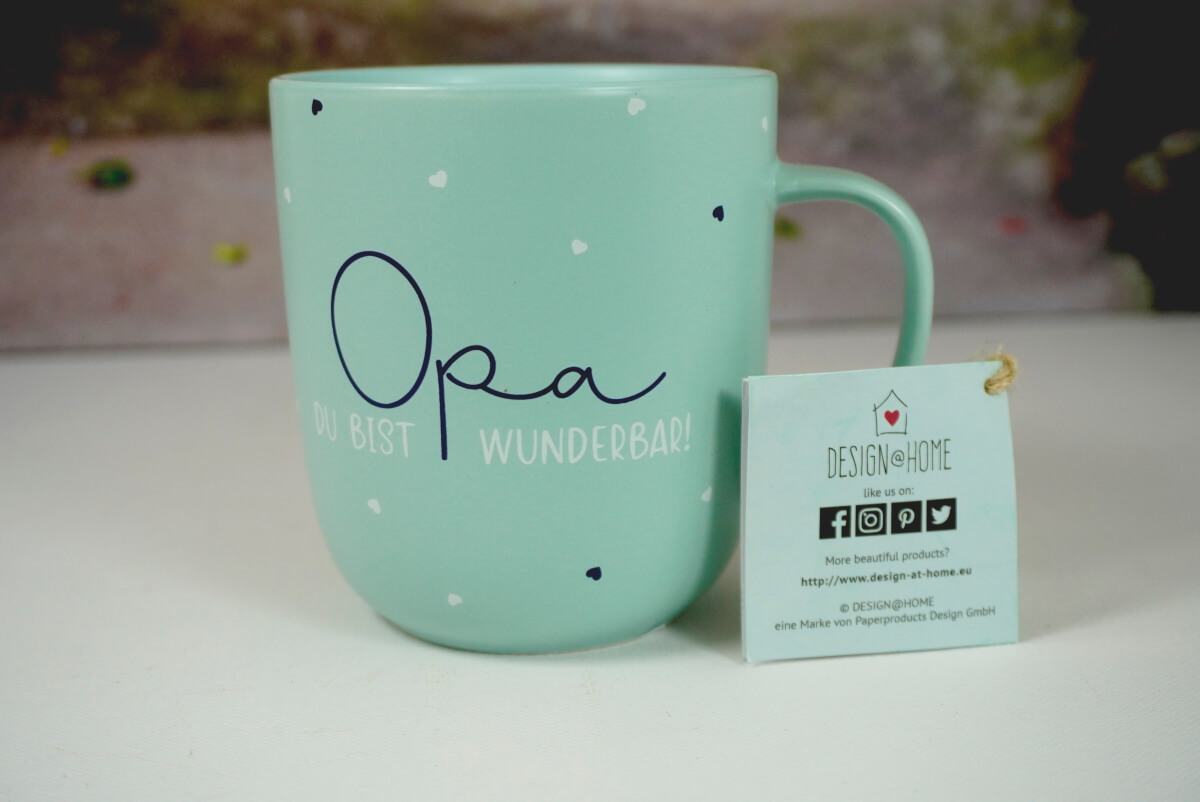 PPD Henkelbecher Kaffeebecher Mug Opa Du Bist Wunderbar