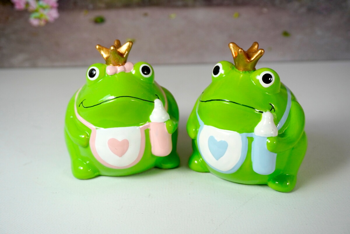 Pomme Pidou Money Bank Spardose Freddy Petit Baby Rosa & Blau