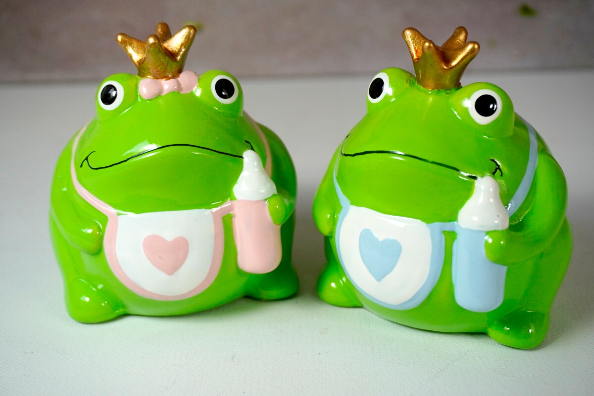 Pomme Pidou Money Bank Spardose Freddy Petit Baby Rosa & Blau