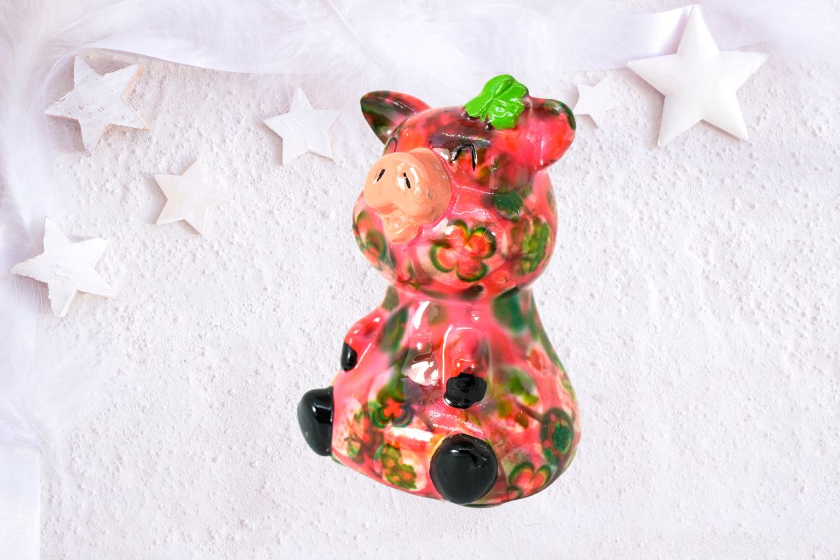 Pomme Pidou Money Bank Spardose Glücksschwein Lucky Rose – Bild 2