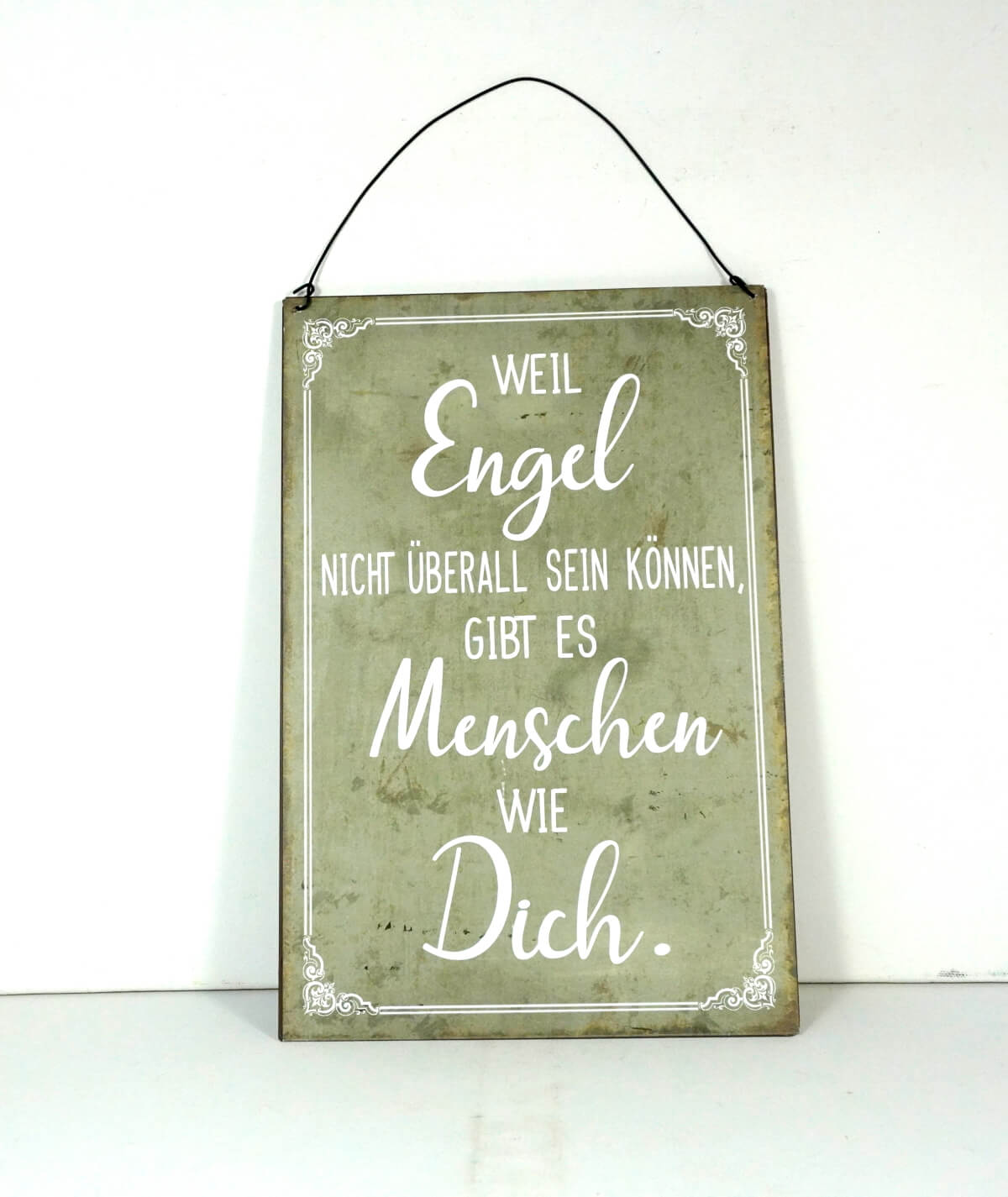 Deko Blechschild Weil Engel nicht überall sein können gibt es Menschen wie dich
