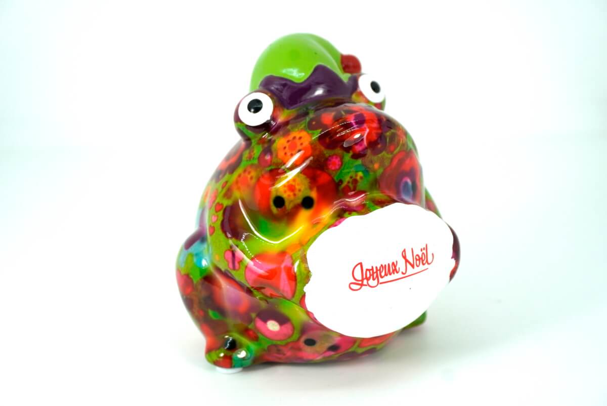 Pomme Pidou Money Bank Spardose Frosch Freddy Joyeux Noël Grün Elefant gelb