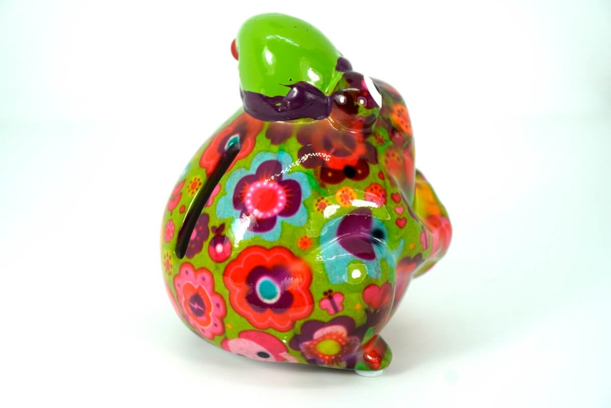 Pomme Pidou Money Bank Spardose Frosch Freddy Joyeux Noël Grün Elefant gelb
