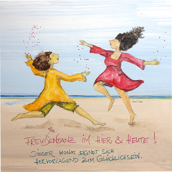 Holzbild Wandbild von Karin Tauer Freudentanz