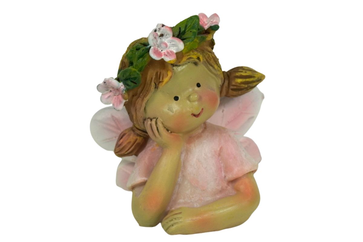 Dekofigur Deko Fee Elfe Feenmädchen Blumenfee Rose Petit Mia