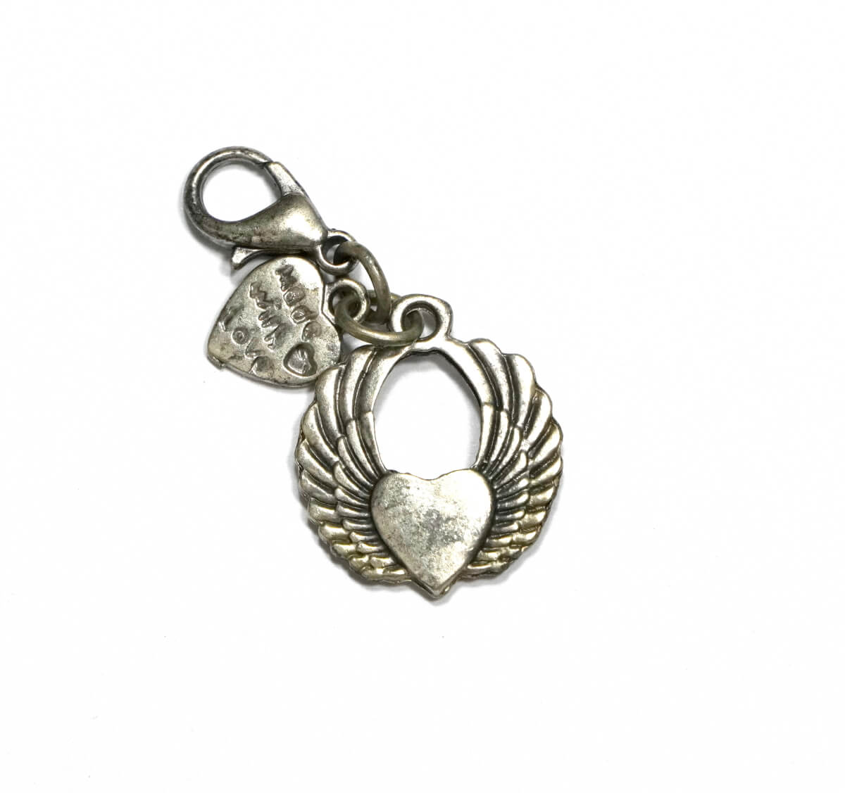 Hevi Schlüsselanhänger Handmade Taschenanhänger Herzflügel