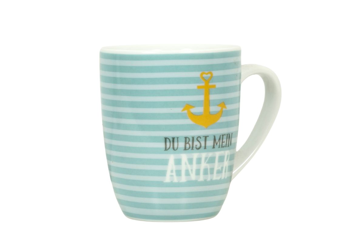 Henkelbecher Kaffeetasse Kaffeebecher Du bist mein Anker