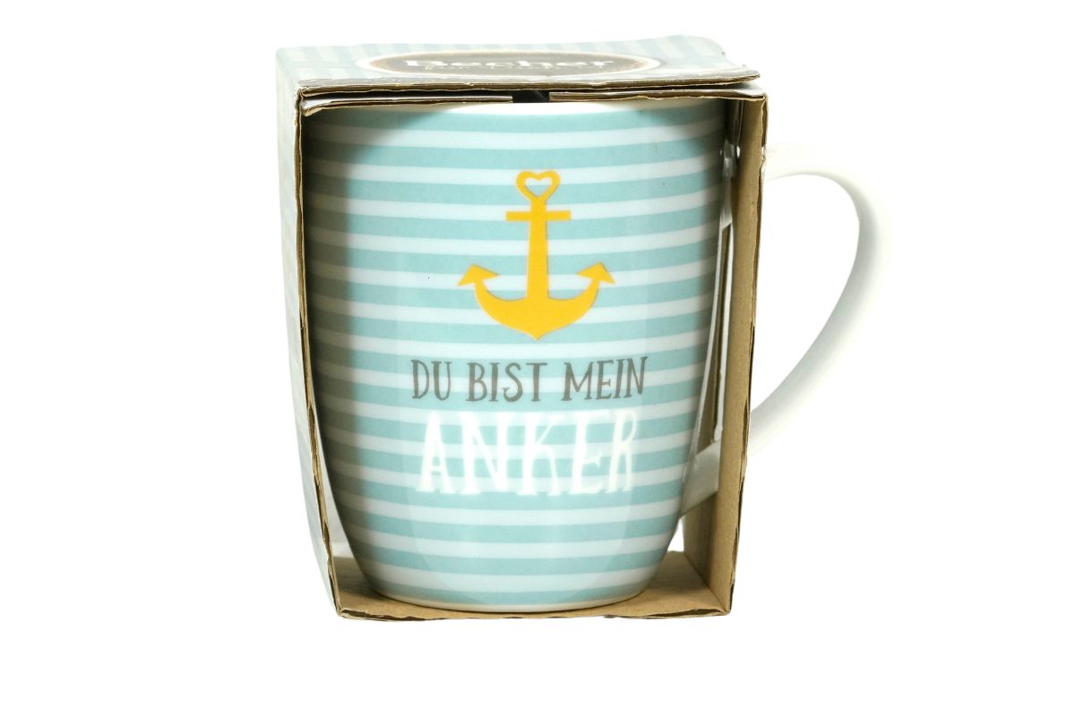 Henkelbecher Kaffeetasse Kaffeebecher Du bist mein Anker
