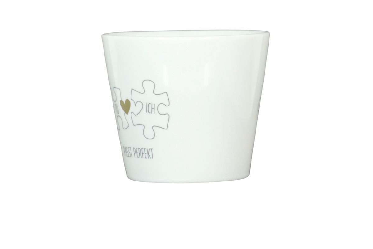 Krasilnikoff Kaffeebecher Kaffeetasse Sprüche Tasse Mug Cup Du und Ich passt perfekt