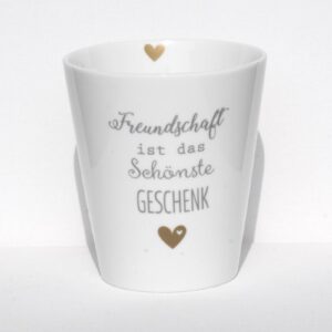 Krasilnikoff Kaffeebecher Sprüche Tasse Mug Cup Freundschaft ist das schönste Geschenk