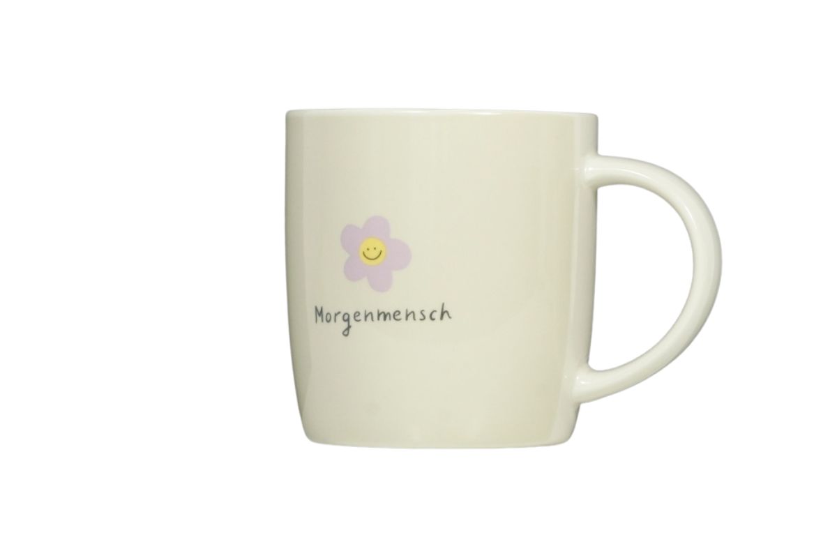 Grafik Werkstatt Henkelbecher Kaffeebecher Sprüchetasse Morgenmensch – Bild 8