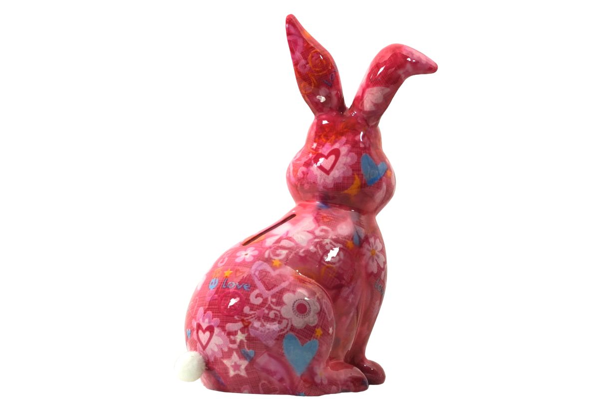 Pomme Pidou Spardose Money Bank Häschen Helena Pink Love