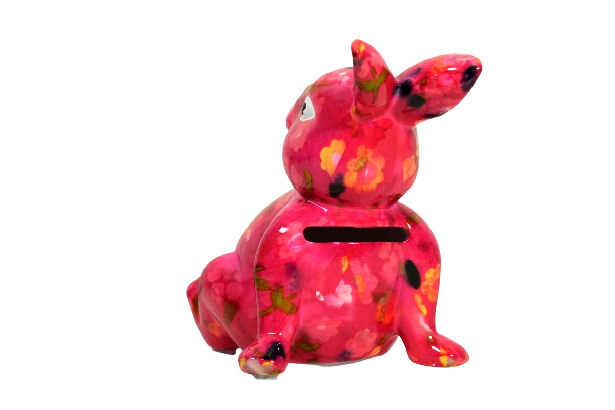Pomme Pidou Money Bank Spardose Petit Hase Osterhase Billie Pink
