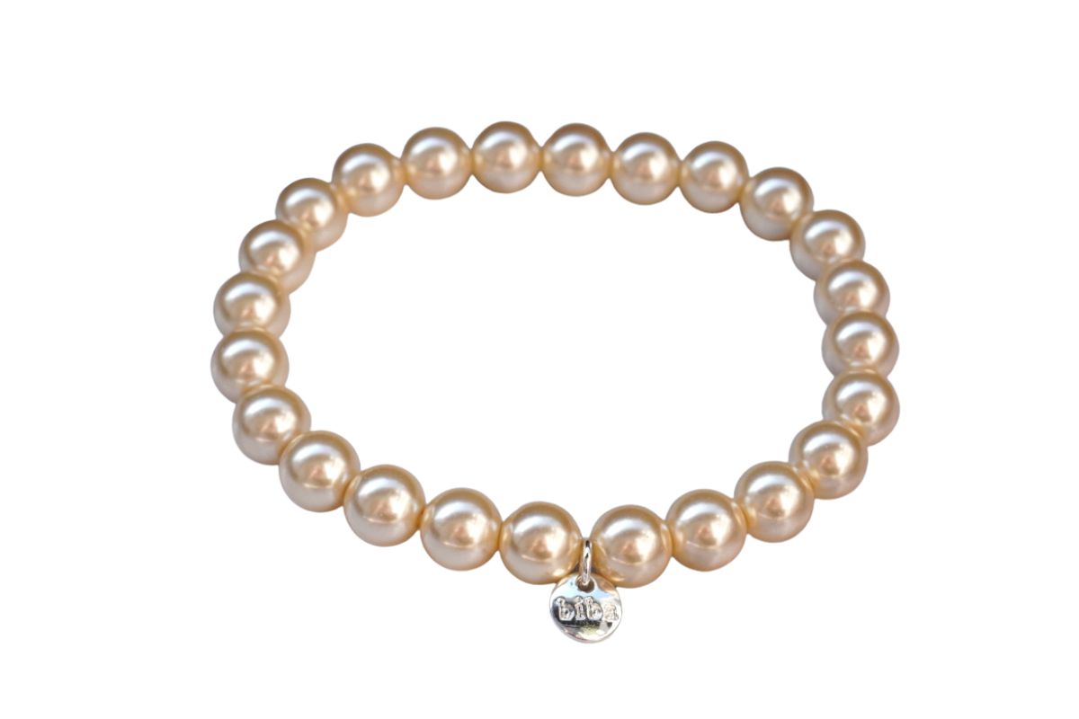 Biba Armband Goldweiß Damen Armband Glücksbringer