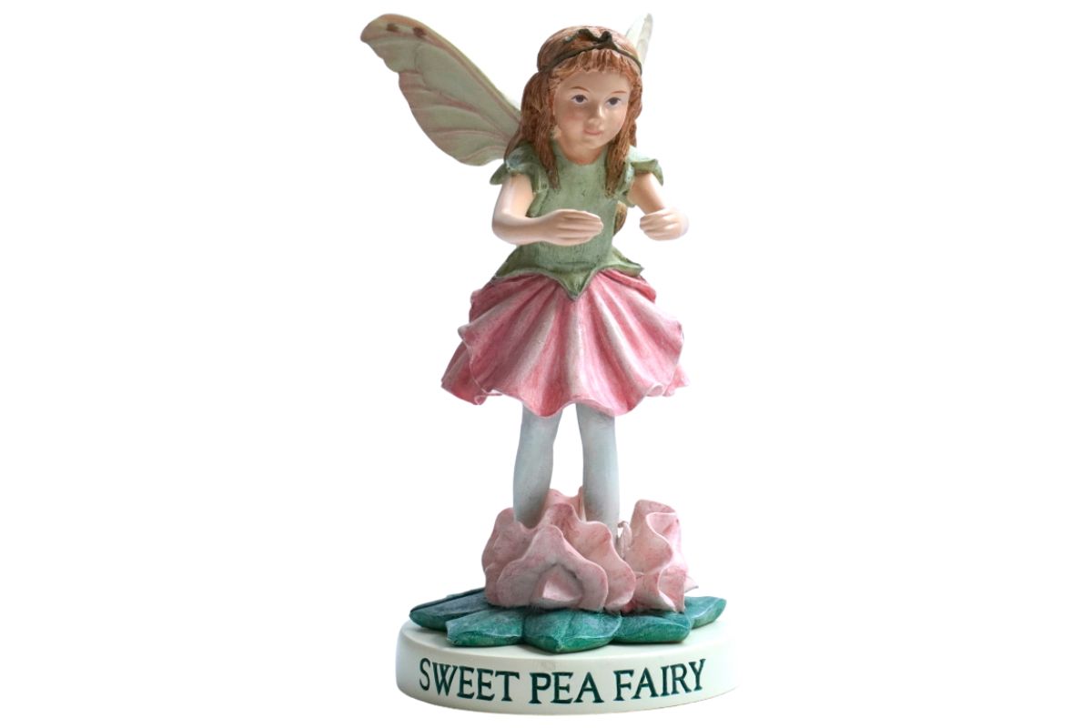 Flower Fairy Dekofigur Elfe Sweet Pea Fairy Waldfee Sockel
