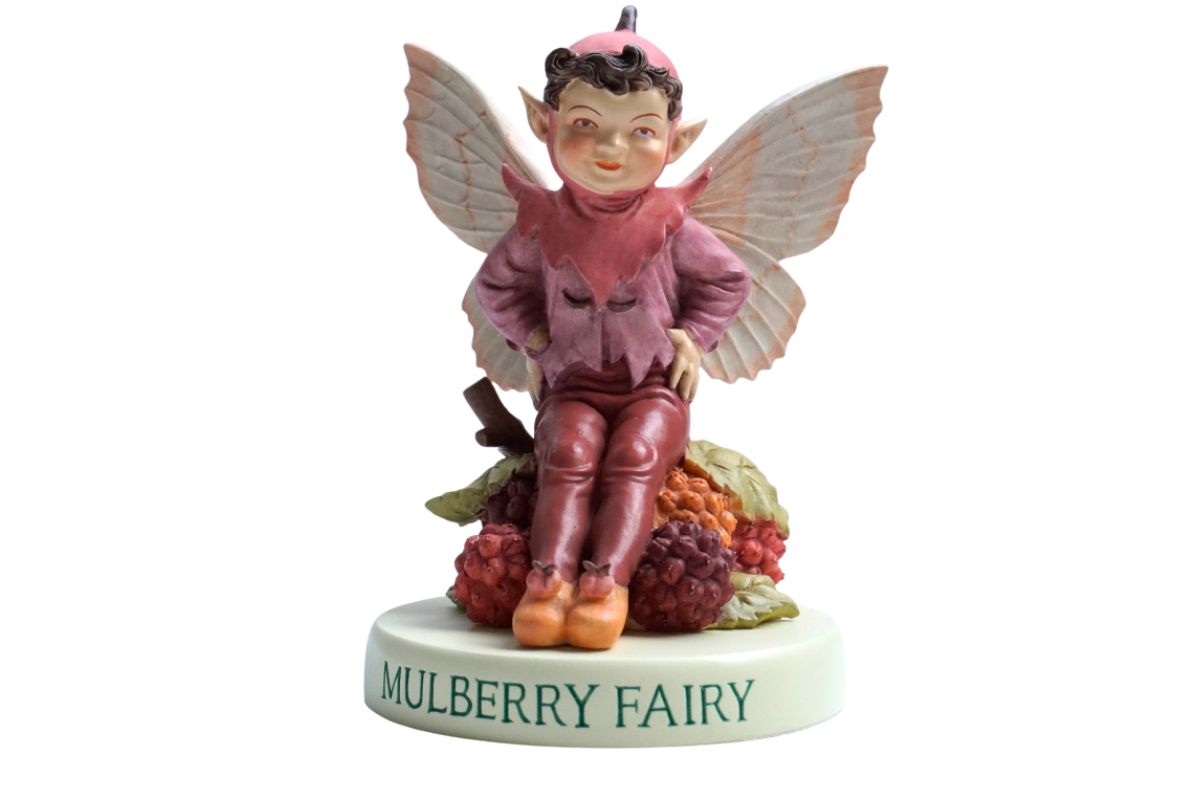 Flower Fairy Dekofigur Elf Mulberry Fairy Waldelf Sockel