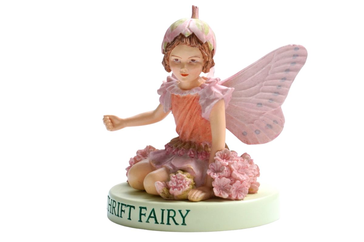 Flower Fairy Dekofigur Elfe Thrift Fairy Waldelfe Sockel