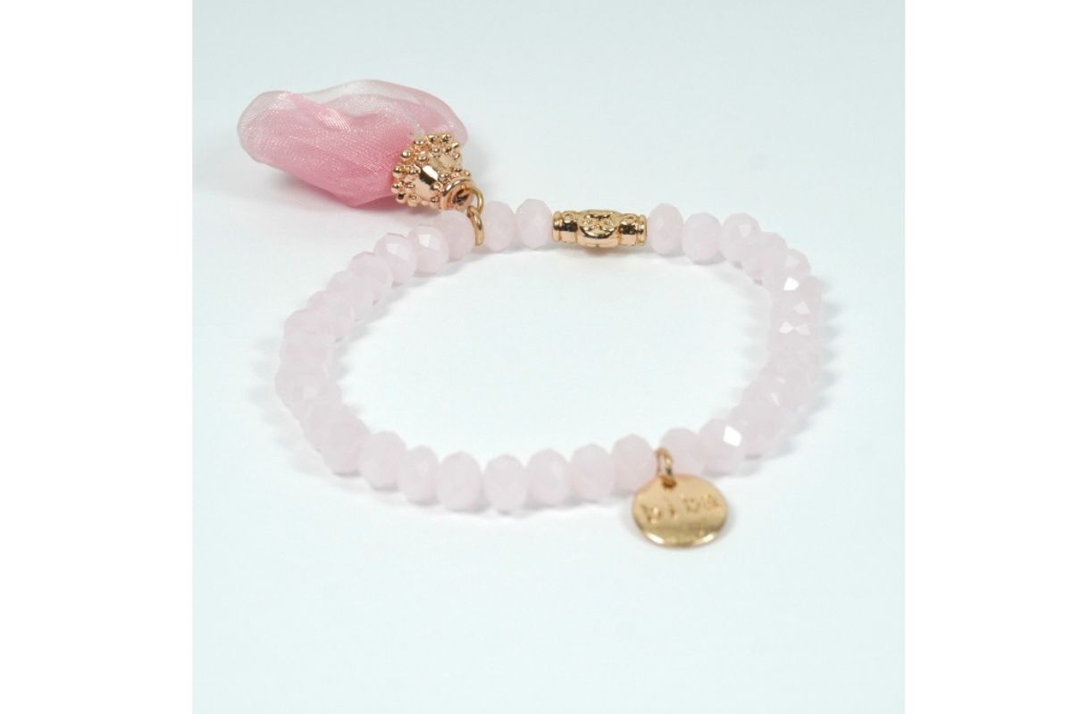 Biba Armband Crystal Ice Rose Perle Damen Armband Glücksbringer