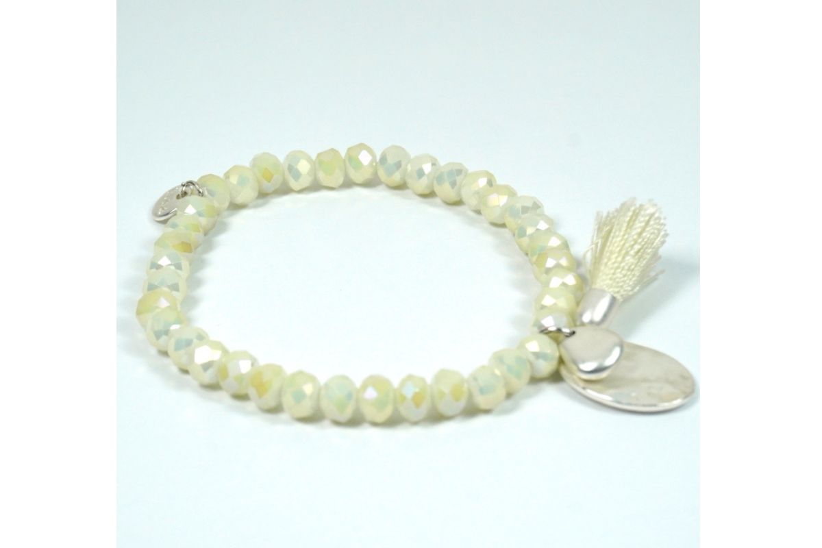 Biba Armband Crystal Ice Grün Perle Damen Armband Glücksbringer