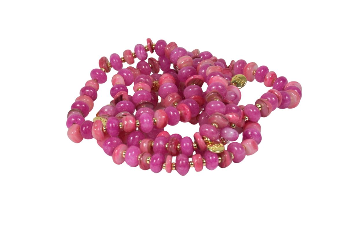 Biba Armband Rondelle Perlen Damen Armband Glücksbringer