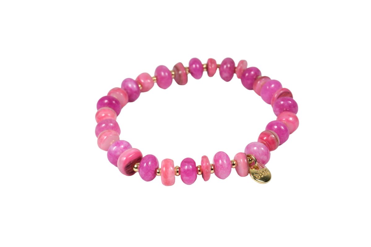 Biba Armband Rondelle Perlen Damen Armband Glücksbringer