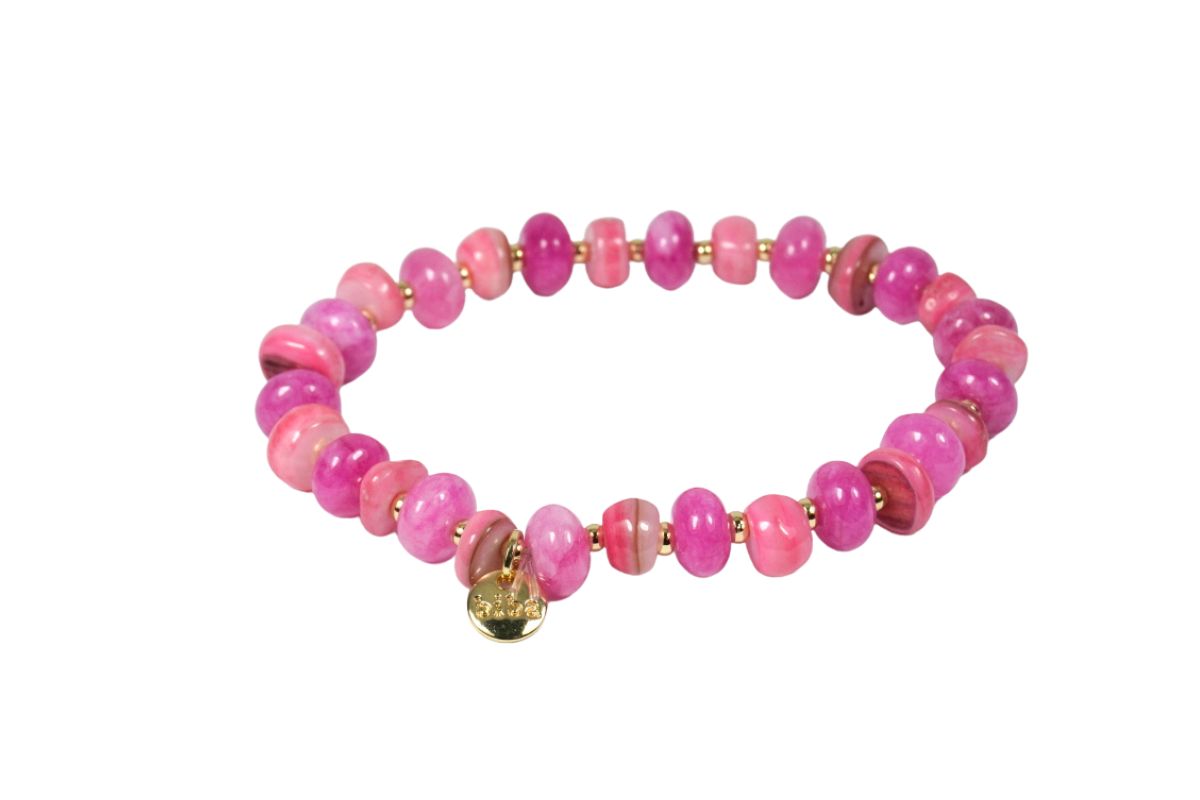 Biba Armband Rondelle Perlen Damen Armband Glücksbringer